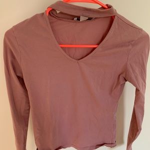 Top shop, pink high neck top